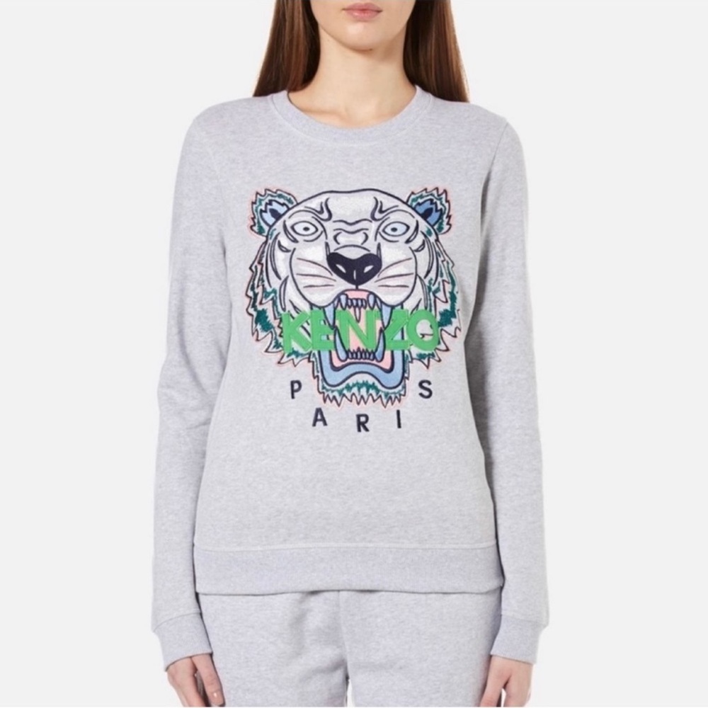 Kenzo Iconic Tiger Motif Crewneck Sweatshirt - S
